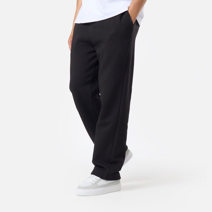 Relaxed Fit Open Hem Jogger |  Black