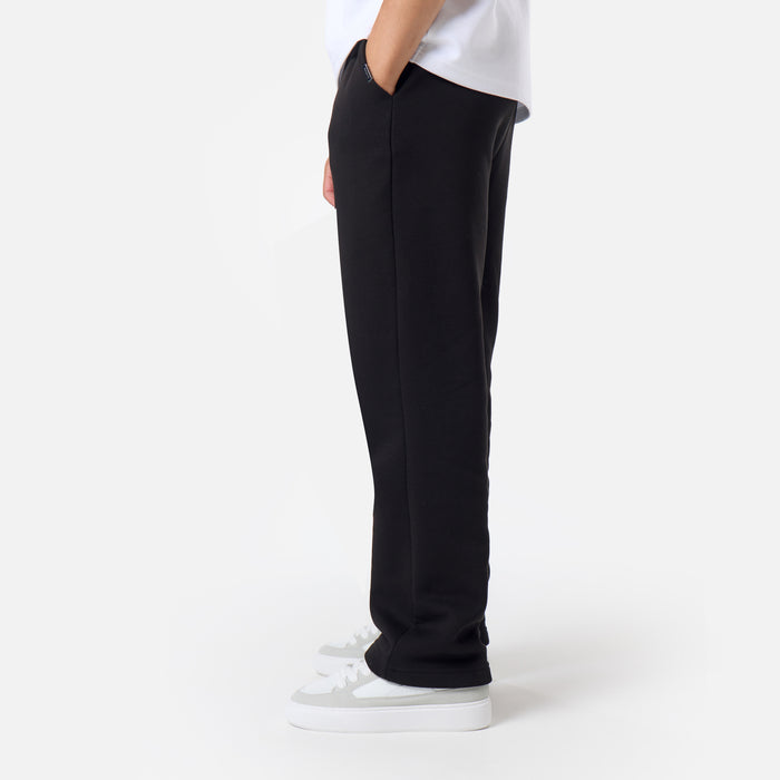 Relaxed Fit Open Hem Jogger |  Black