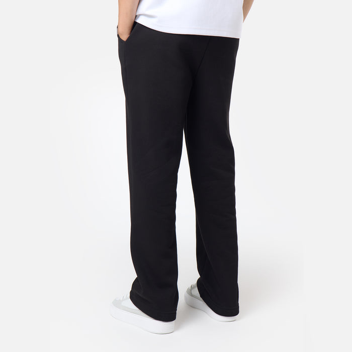 Relaxed Fit Open Hem Jogger |  Black