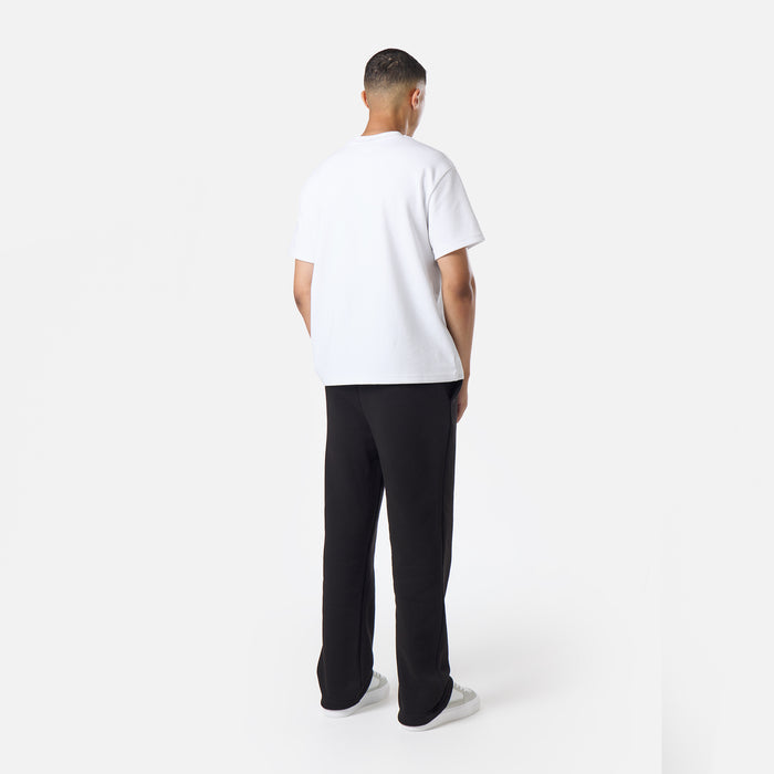 Relaxed Fit Open Hem Jogger |  Black