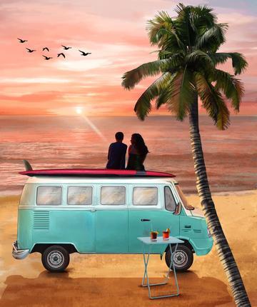 RETRO CAMPERS (36X 44)