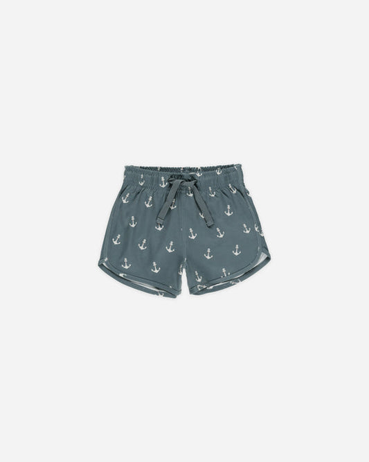 Rylee + Cru Swim Trunk in Anchors