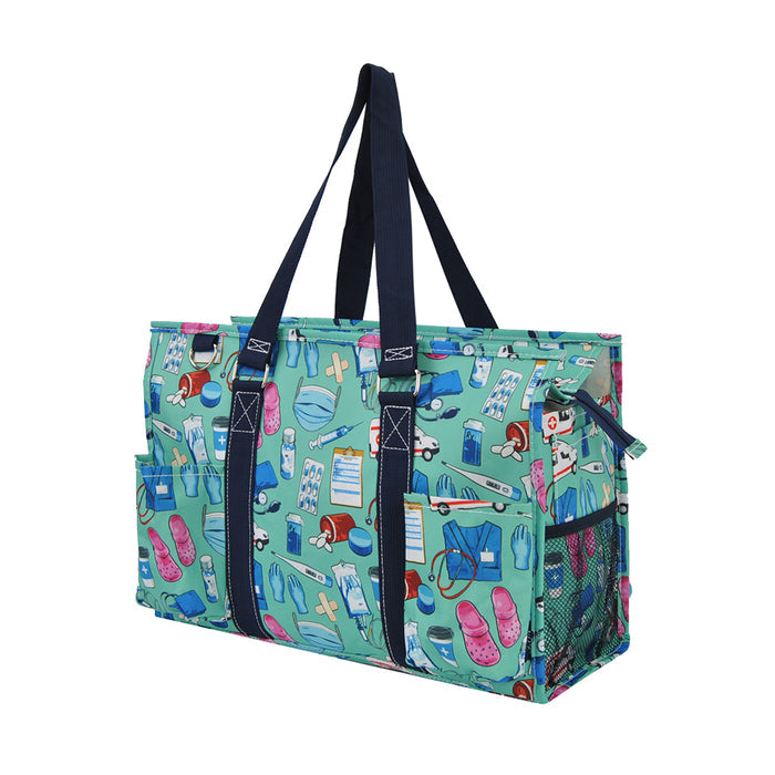 Scrub Life NGIL Zippered Caddy Organizer Tote Bag