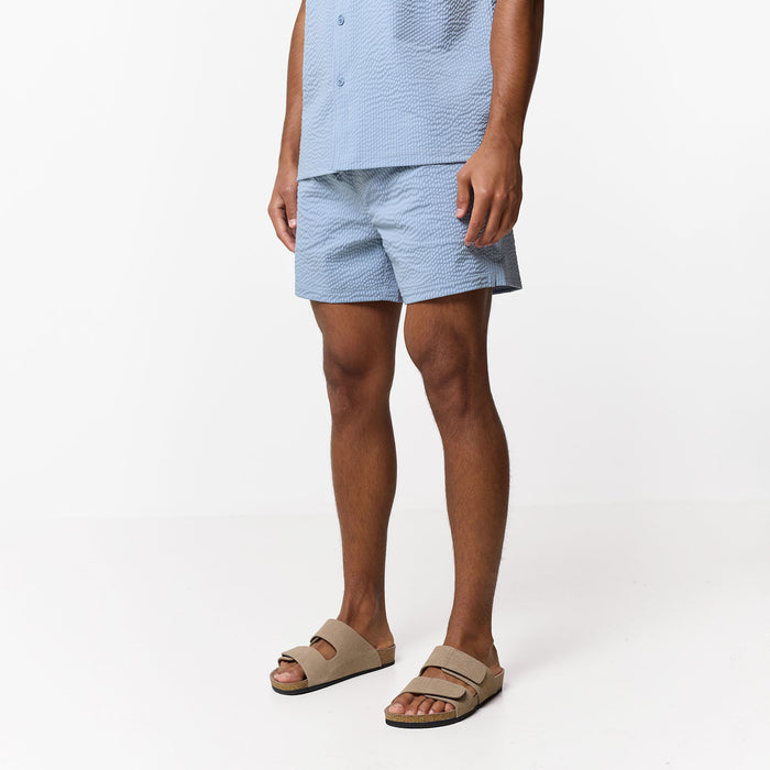 Seersucker Twinset | Light Blue