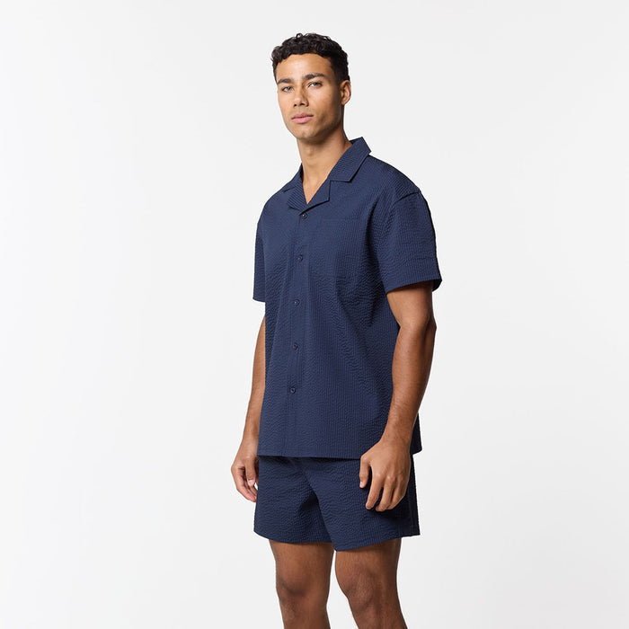 Seersucker Twinset | Navy