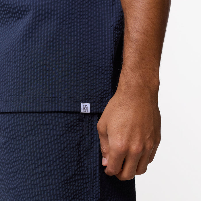 Seersucker Twinset | Navy