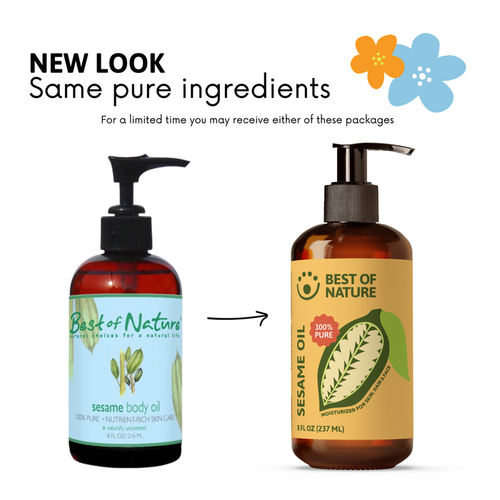 Sesame Massage & Body Oil - 100% Pure