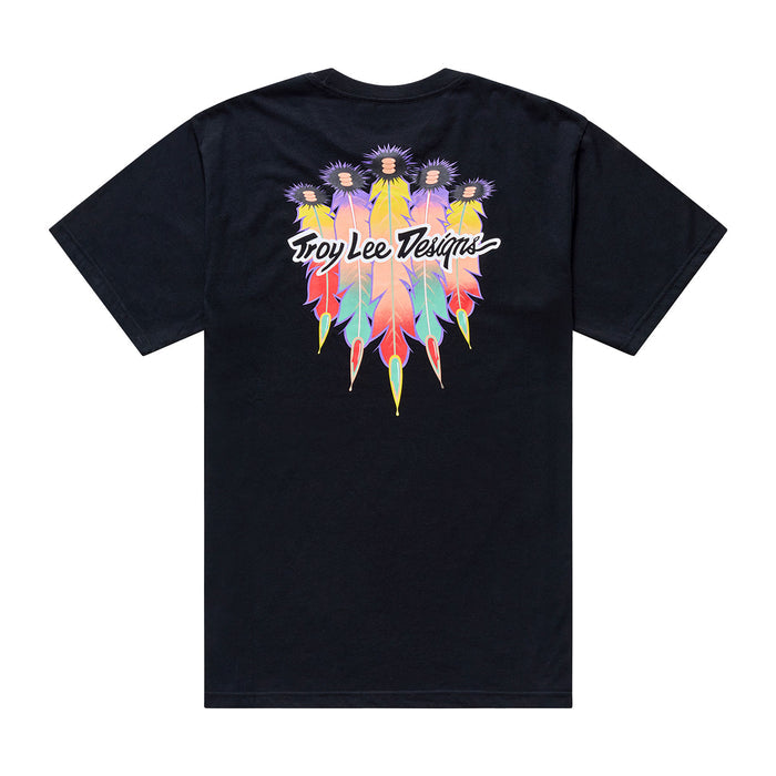 Short Sleeve Tee Feathers Black / Black