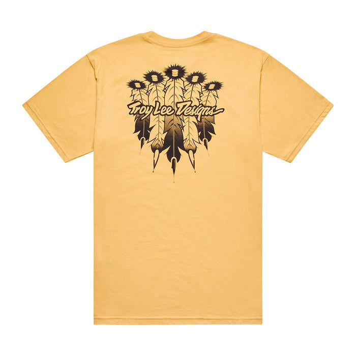 Short Sleeve Tee Feathers Bleached Melon