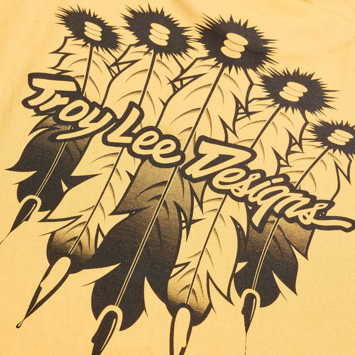 Short Sleeve Tee Feathers Bleached Melon