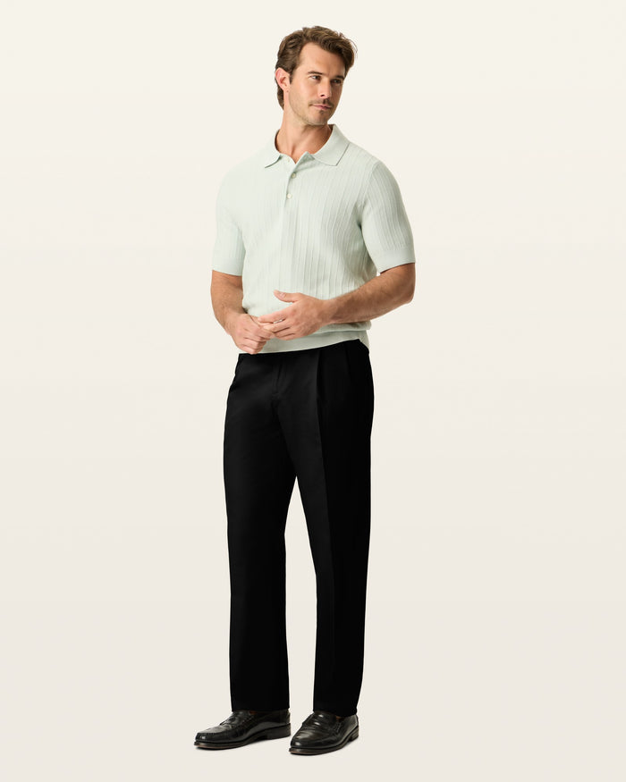 Signature Iron Free Khakis, Pleated, Relaxed Fit with Stain Defender®