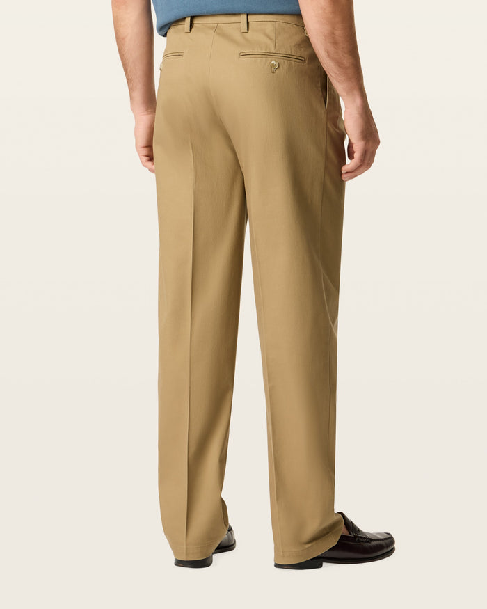 Signature Iron Free Khakis, Pleated, Relaxed Fit with Stain Defender®