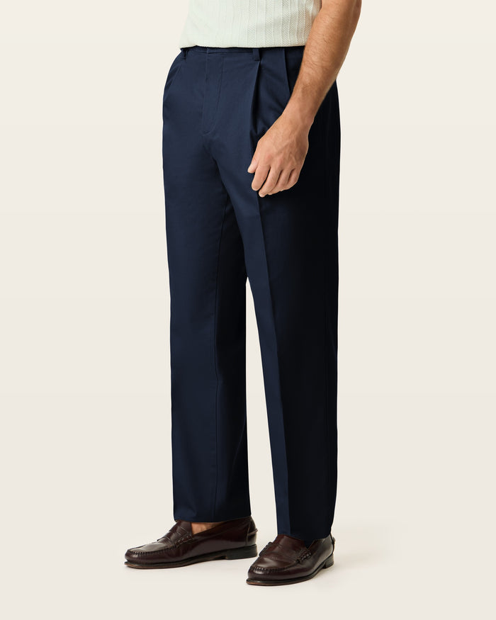 Signature Iron Free Khakis, Pleated, Relaxed Fit with Stain Defender®