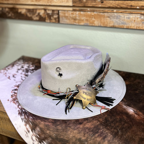 Silver Spearhead Cowboy Hat