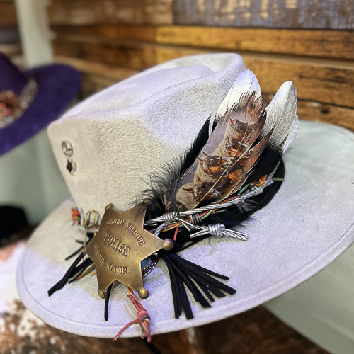 Silver Spearhead Cowboy Hat
