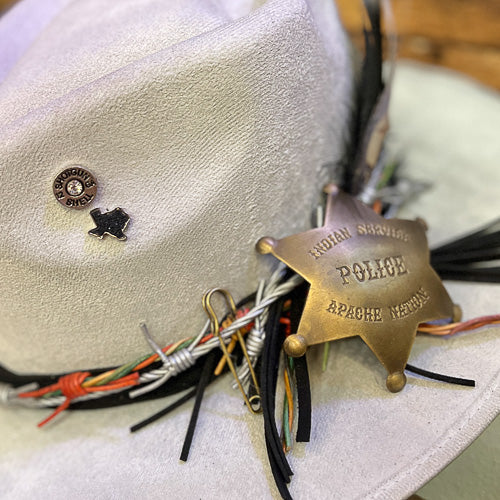 Silver Spearhead Cowboy Hat