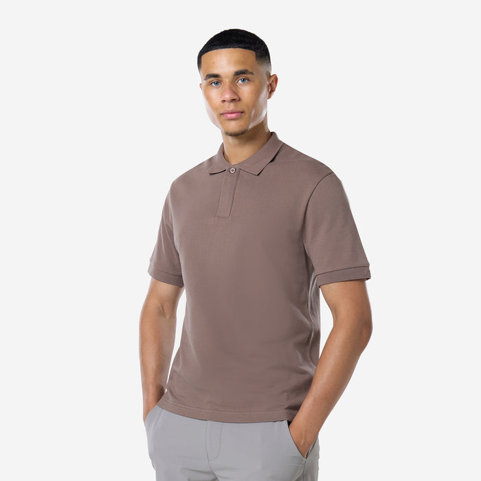 Smart Pique Polo | Warm Brown