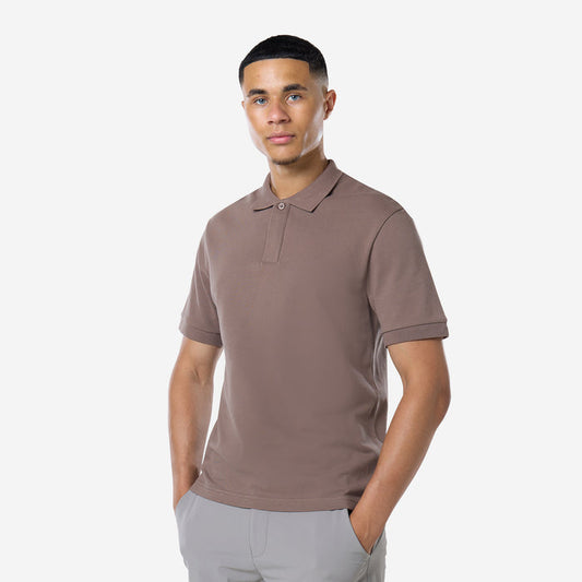 Smart Pique Polo | Warm Brown
