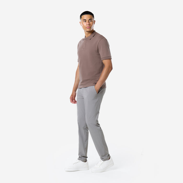 Smart Pique Polo | Warm Brown