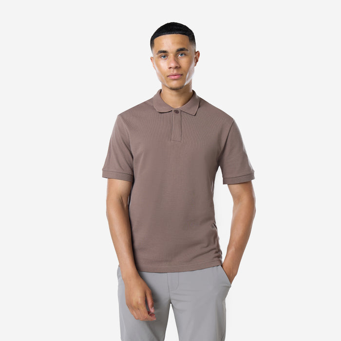 Smart Pique Polo | Warm Brown