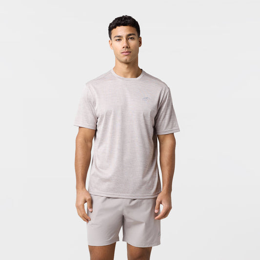 Space Dye Performance Twinset | Fossil/Stone