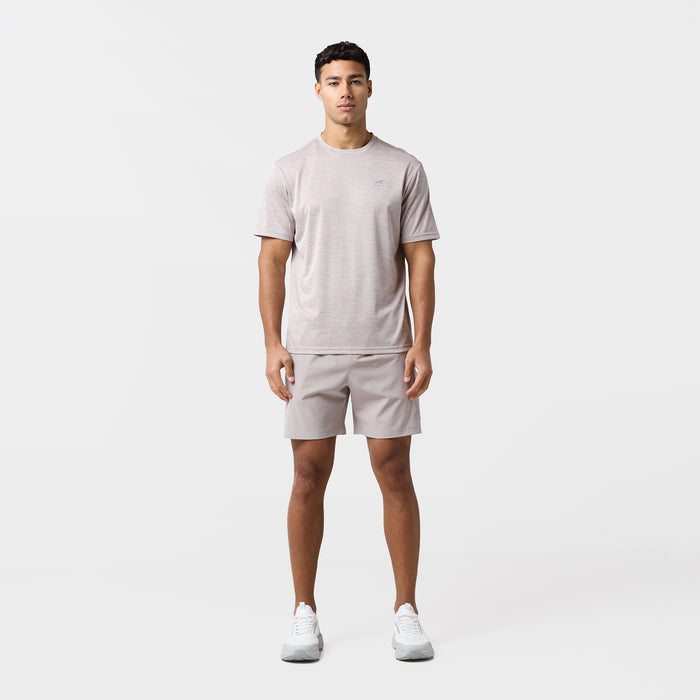 Space Dye Performance Twinset | Fossil/Stone