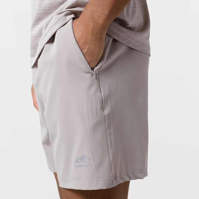 Space Dye Performance Twinset | Fossil/Stone