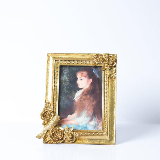 Sparrow And Gold Rose Photo Frame | Home Décor - HomeHatchpk