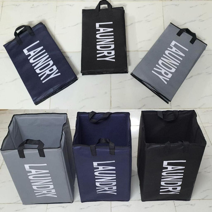 Square Folding Fabric Laundry Basket | Portable Storage Basket - HomeHatchpk