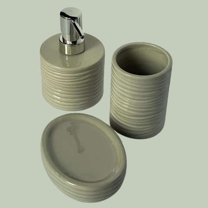 Squished Design Bath Set - 3pcs | Bathroom Accessories