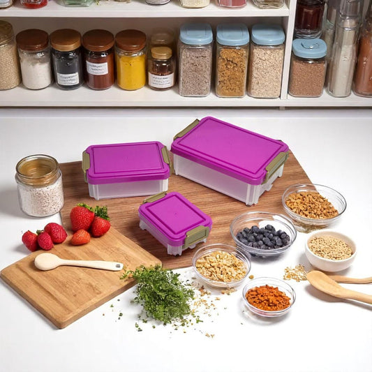 Stackable Smart Storage Box Set – 3 Pcs