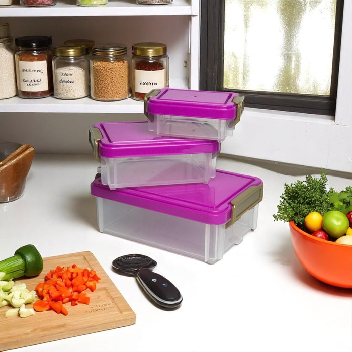 Stackable Smart Storage Box Set – 3 Pcs