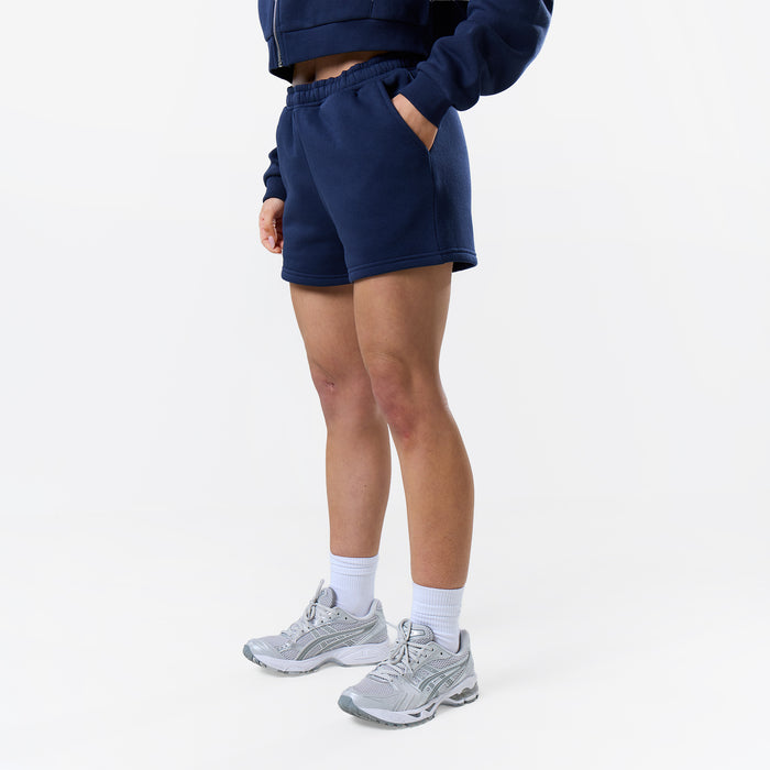 Stacked Crop Hoodie Twinset | Navy