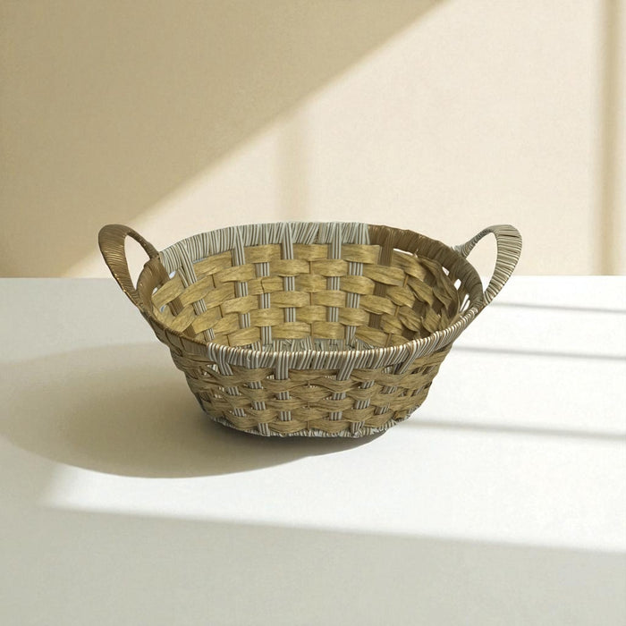 Storage Wicker Baskets |  Decorative Organiser Synthetic Cane Plastic