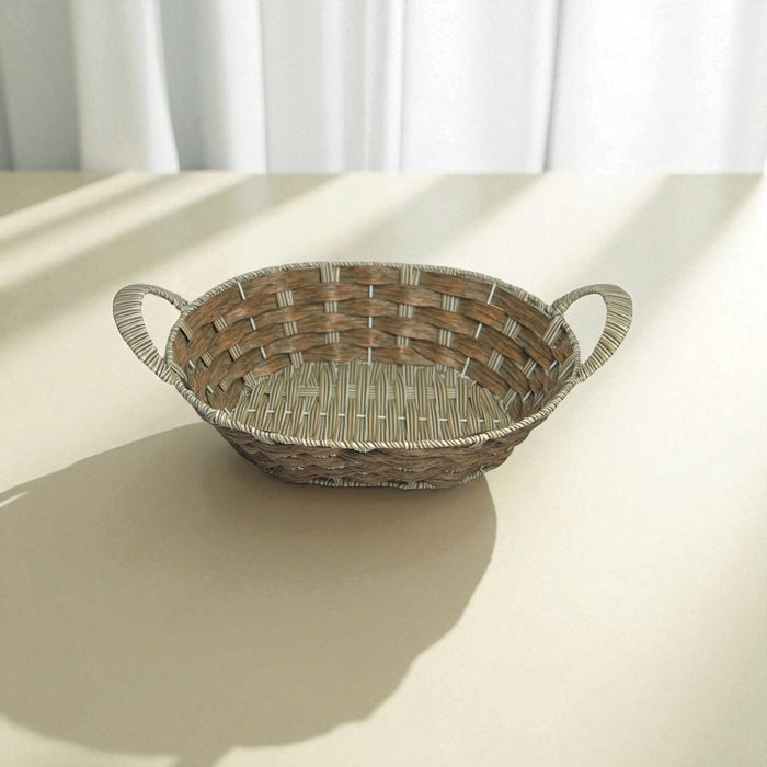 Storage Wicker Baskets |  Decorative Organiser Synthetic Cane Plastic