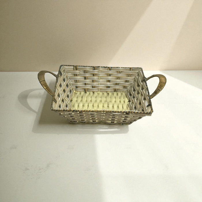 Storage Wicker Baskets |  Decorative Organiser Synthetic Cane Plastic