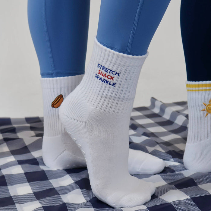 Stretch Snack Sparkle - Hotdog Grip Socks