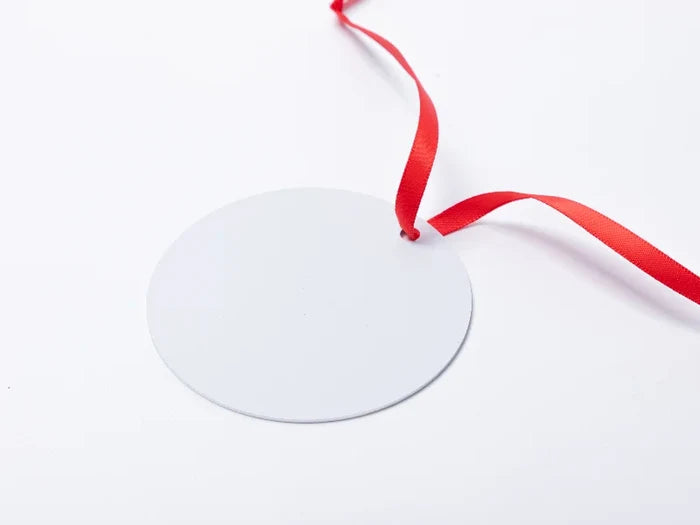 Sublimation Blank Metal Round Ornament (φ7.6cm)