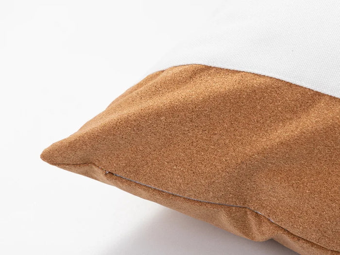 Sublimation Blanks Canvas Stitching Cork Pillow case (Upper and Lower Cork Stitching)