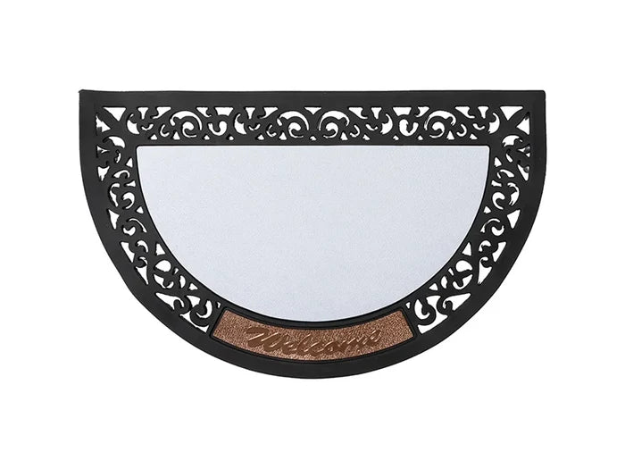 Sublimation Blanks Half Round Rubber Felt Door Mat