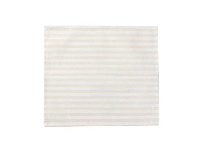 Sublimation Blanks Linen Table Mat(40*45cm, Beige and Light Yellow Stripe)