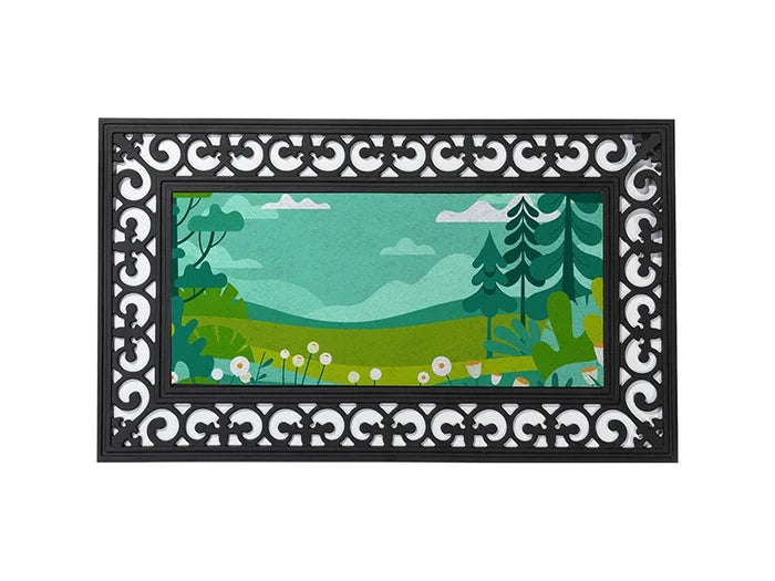 Sublimation Blanks Rectangle Rubber Felt Door Mat
