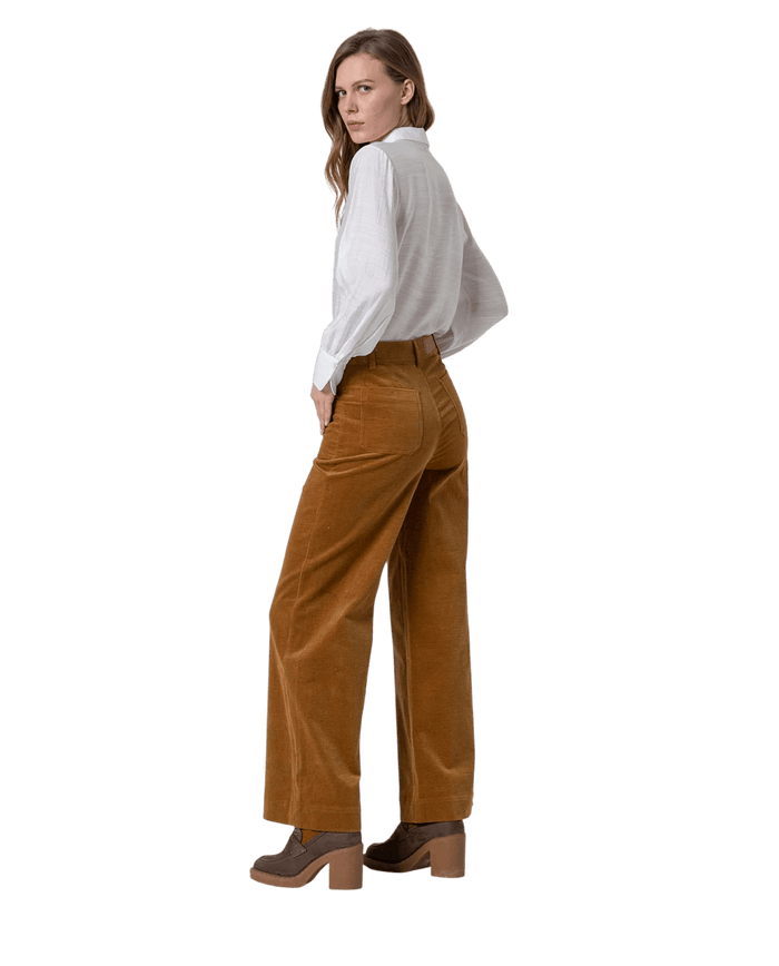 SURKANA flared broek "Esmeralda", mustard