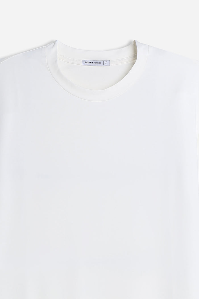 T-SHIRT GIROCOLLO SOFT TOUCH BIANCO
