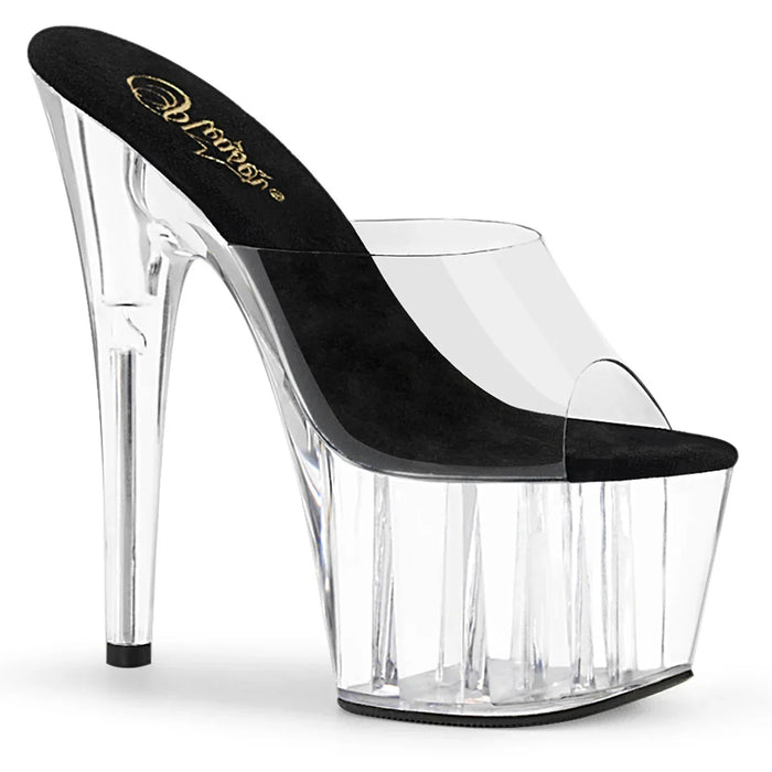Tacones Pleaser ADORE-701 Transparente Negro
