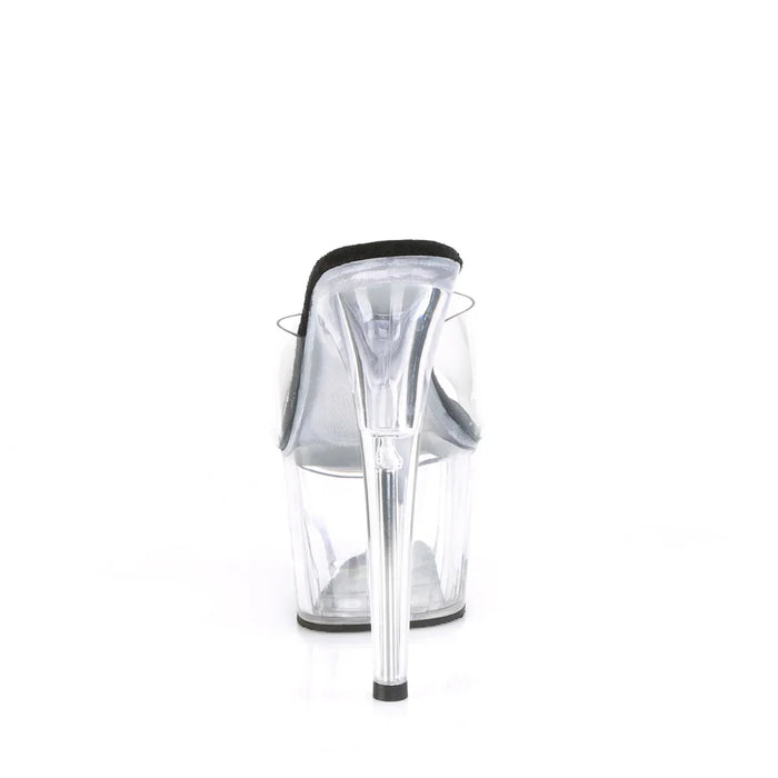 Tacones Pleaser ADORE-701 Transparente Negro