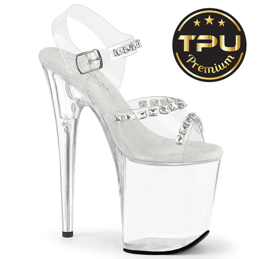 Tacones Pleaser FLAMINGO-808PREM-STN Transparente