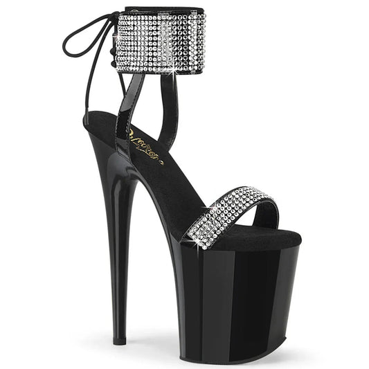 Tacones Pleaser FLAMINGO-870 Negro Charol