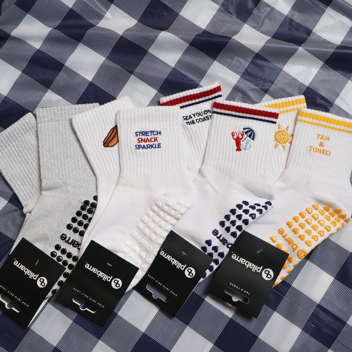 Tan and Toned Grip Socks