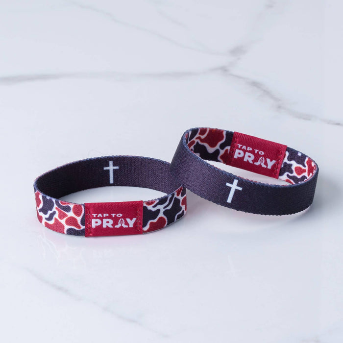 Tap to Pray - Team Camo (Maroon & Black)